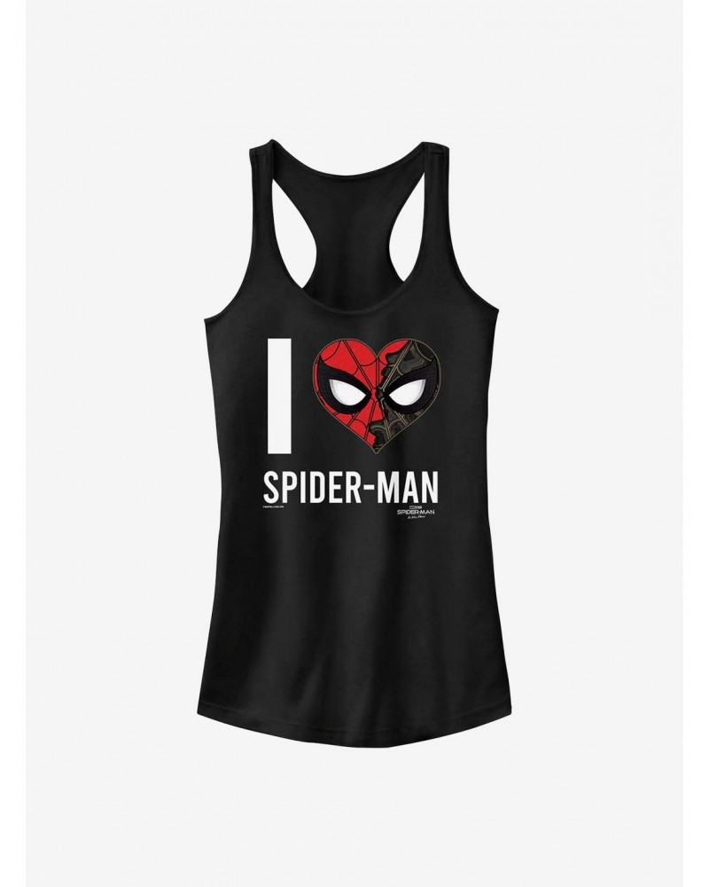 Marvel Spider-Man I Heart Spider-Man Girls Tank $7.97 Tanks