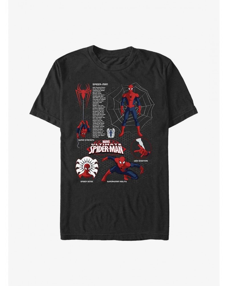 Marvel Spider-Man Spidey Schematics T-Shirt $8.99 T-Shirts