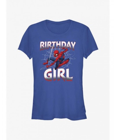 Marvel Spider-Man Birthday Girl Spidey Girls T-Shirt $5.98 T-Shirts