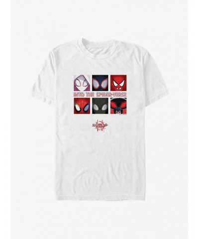 Marvel Spider-Man Faces of the Spider-Verse Big & Tall T-Shirt $7.18 T-Shirts