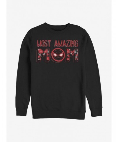 Marvel Spider-Man Most Amazing Mom Crew Sweatshirt $11.81 Sweatshirts