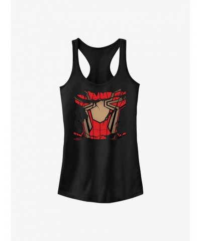 Marvel Spider-Man: No Way Home Ripped Suit Girls Tank $8.76 Tanks