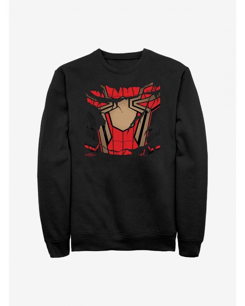 Marvel Spider-Man Ripped Spidey Suit Crew Sweatshirt $13.87 Sweatshirts