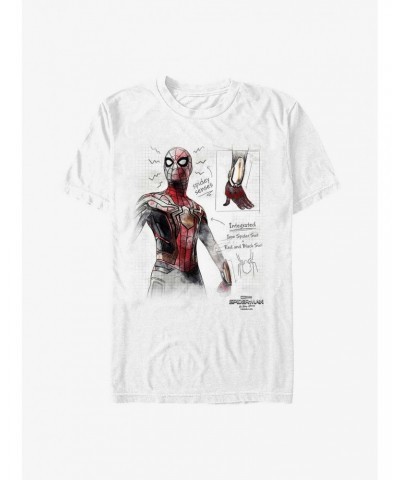 Marvel Spider-Man: No Way Home Sketched Spider T-Shirt $8.22 T-Shirts