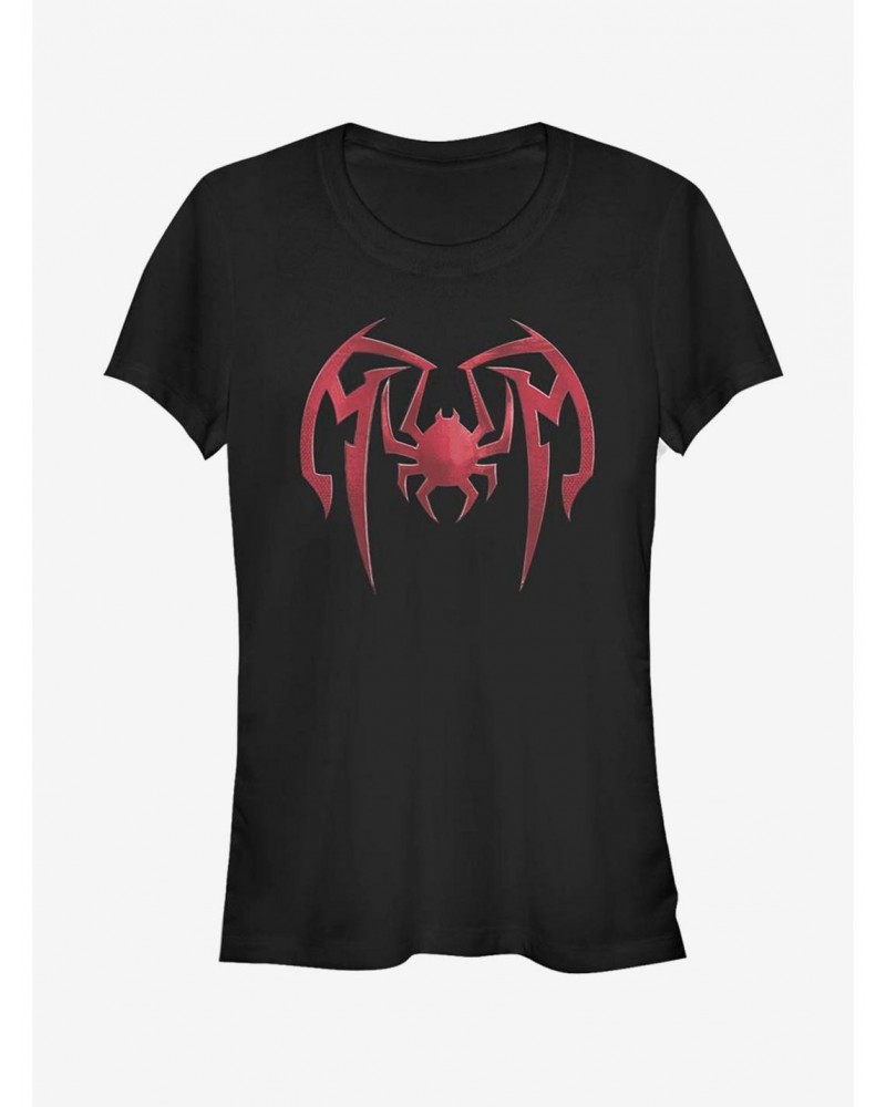 Marvel Spider-Man Mask Icon Miles Morales Girls T-Shirt $9.16 T-Shirts