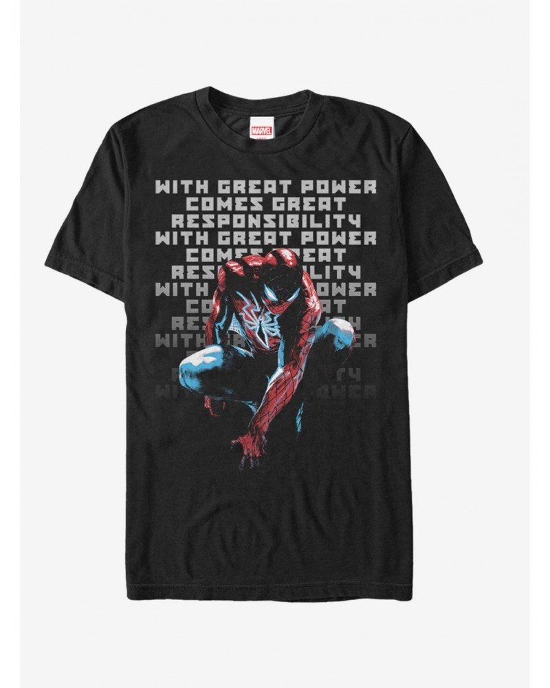 Marvel Spider-Man Responsibility T-Shirt $6.69 T-Shirts