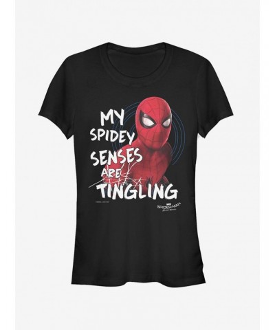 Marvel Spider-Man Homecoming Senses Girls T-Shirt $8.96 T-Shirts