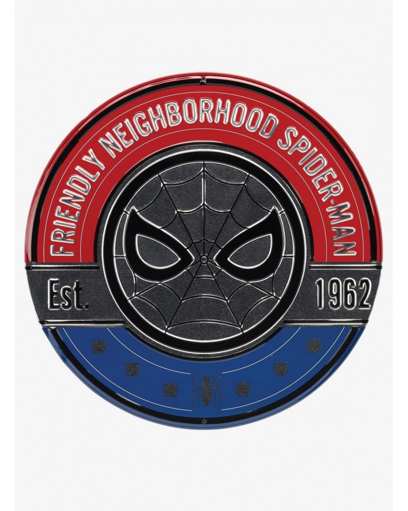 Marvel Spider-Man Friendly Neighborhood Spider-Man Tin Sign $7.94 Door Signs