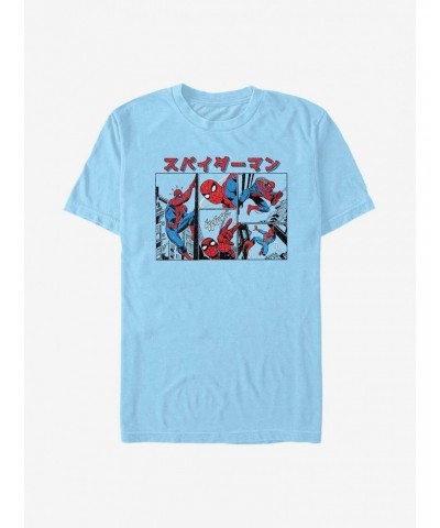 Marvel Spider-Man Japanese Comic Panels T-Shirt $9.18 T-Shirts