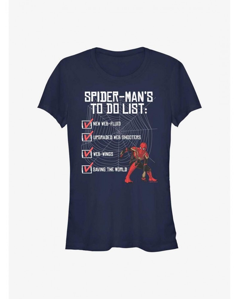 Marvel Spider-Man: No Way Home To Do List Girls T-Shirt $6.18 T-Shirts