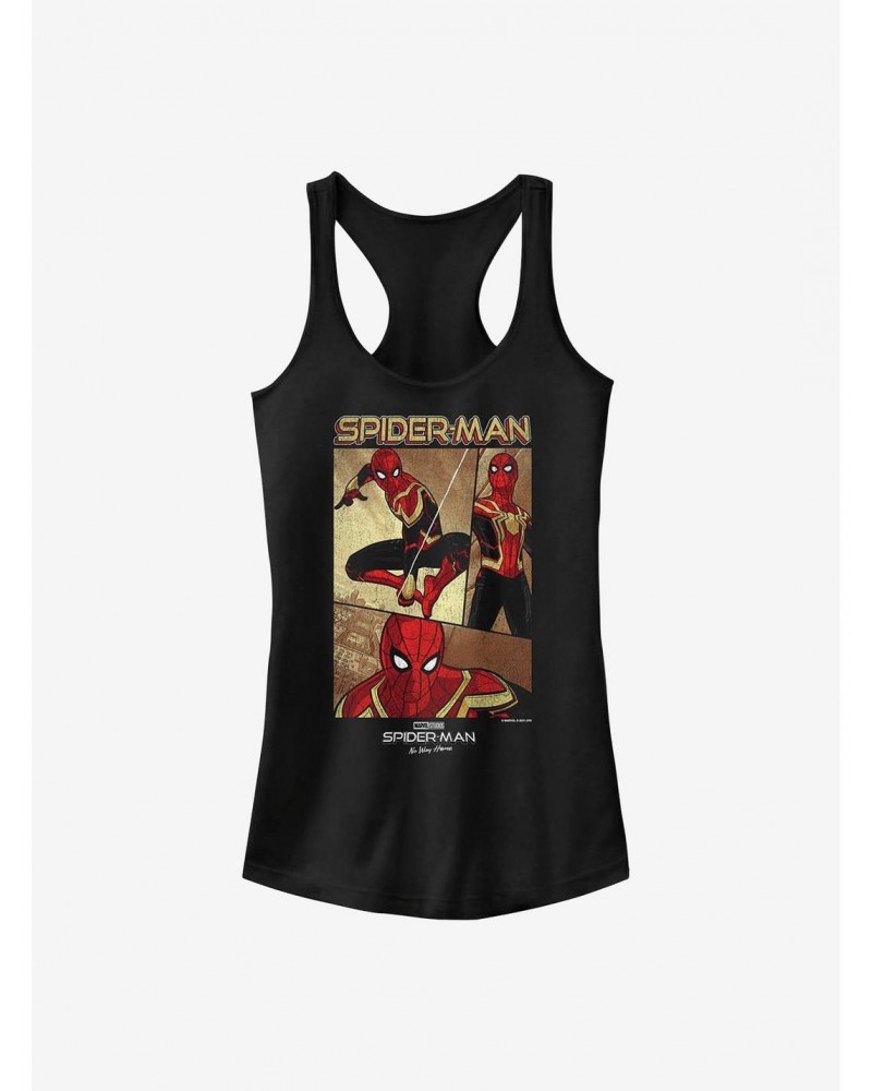 Marvel Spider-Man: No Way Home Three Panel Spidey Girls Tank $8.37 Tanks
