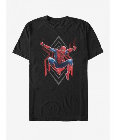 Marvel Spider-Man Far From Home Spider Jump T-Shirt $5.93 T-Shirts