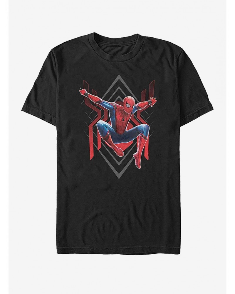 Marvel Spider-Man Far From Home Spider Jump T-Shirt $5.93 T-Shirts
