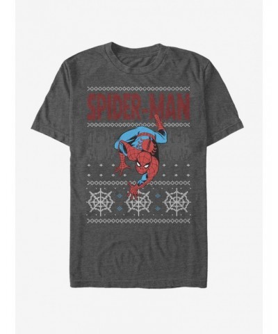 Marvel Spider-Man Ugly Spidey Christmas Sweater T-Shirt $8.41 T-Shirts