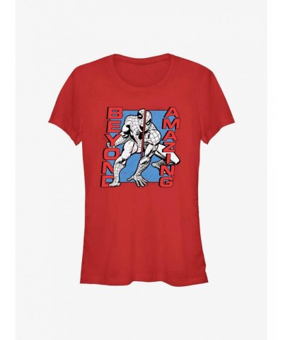 Marvel Spider-Man 60th Anniversary Beyond Amazing Girls T-Shirt $6.37 T-Shirts