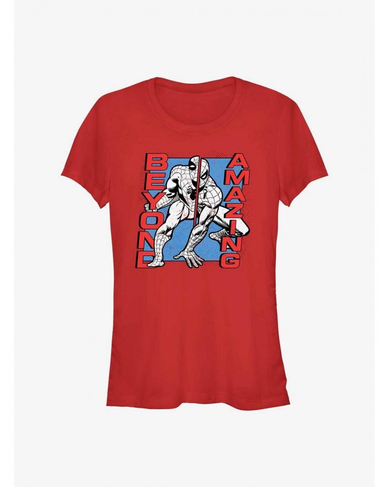 Marvel Spider-Man 60th Anniversary Beyond Amazing Girls T-Shirt $6.37 T-Shirts