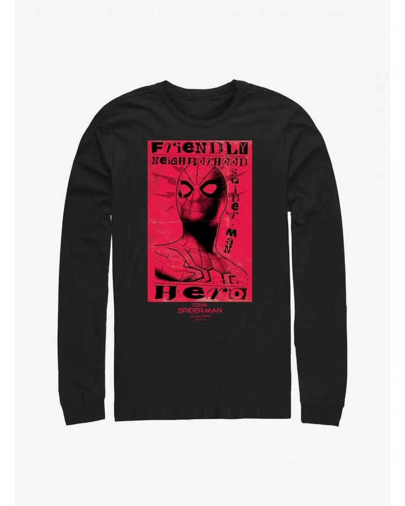 Marvel Spider-Man: No Way Home Friendly Hero Long-Sleeve T-Shirt $11.84 T-Shirts
