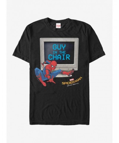 Marvel Spider-Man: Far From Home Man In Chair T-Shirt $5.93 T-Shirts