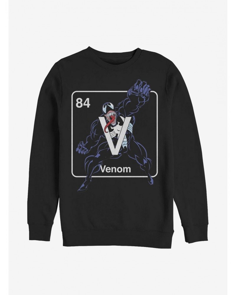 Marvel Venom Periodic Venom Crew Sweatshirt $10.04 Sweatshirts