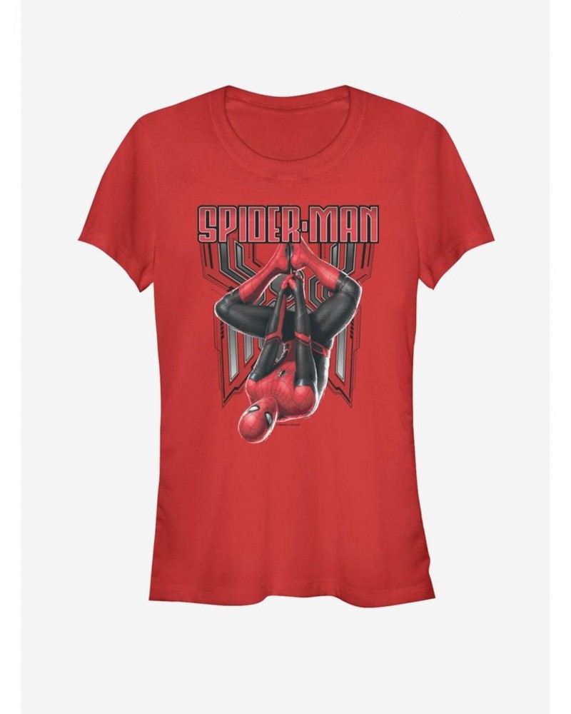 Marvel Spider-Man Far From Home Hanging Around Girls T-Shirt $7.97 T-Shirts