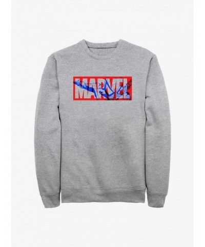 Marvel Spider-Man Overlay Logo Sweatshirt $14.17 Sweatshirts