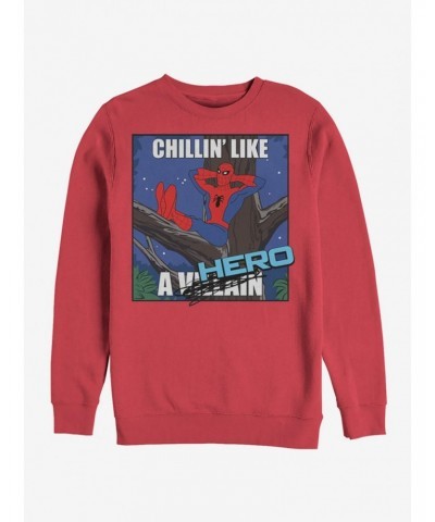 Marvel Spider-Man Chillin' Hero Sweatshirt $13.28 Sweatshirts