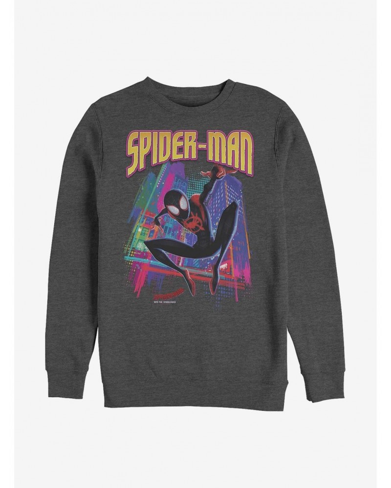 Marvel Spider-Man Tower Hero Crew Sweatshirt $10.92 Sweatshirts