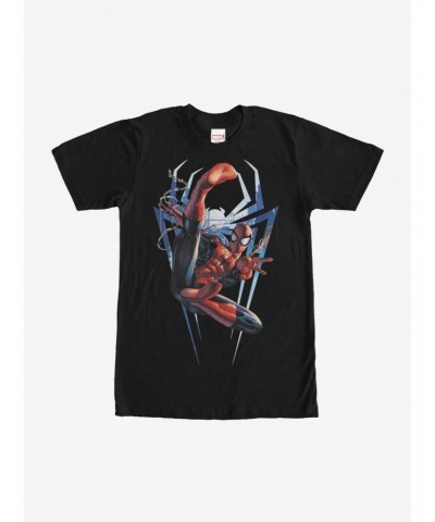 Marvel Spider-Man Flying Kick T-Shirt $6.12 T-Shirts