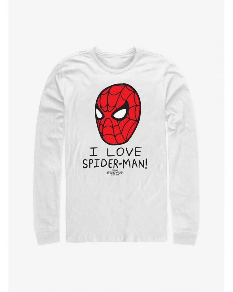 Marvel Spider-Man: No Way Home I Love Spider-Man Long-Sleeve T-Shirt $12.37 T-Shirts