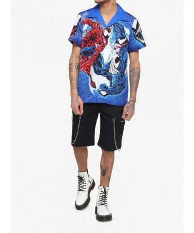 Marvel Carnage & Venom Woven Button-Up $11.76 Button-Up