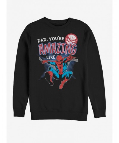 Marvel Spider-Man Amazing Like Dad Sweatshirt $10.92 Sweatshirts