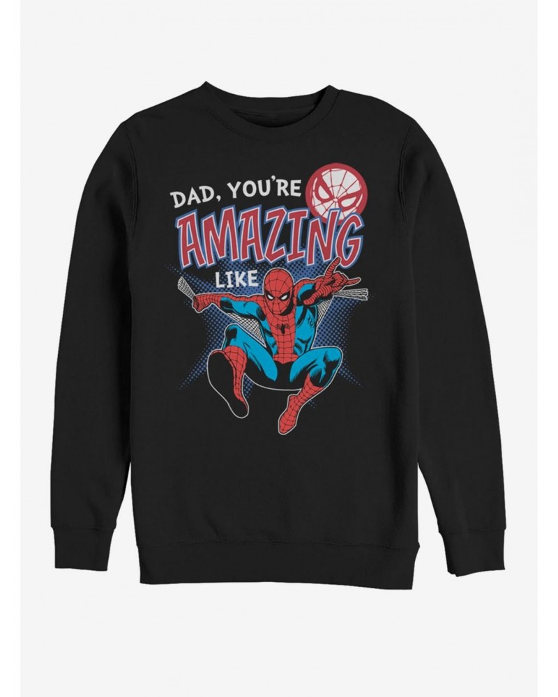 Marvel Spider-Man Amazing Like Dad Sweatshirt $10.92 Sweatshirts
