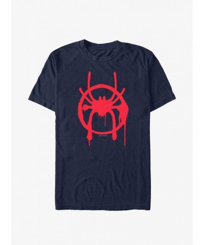 Extra Soft Marvel Spider-Man Miles Symbol T-Shirt $9.48 T-Shirts