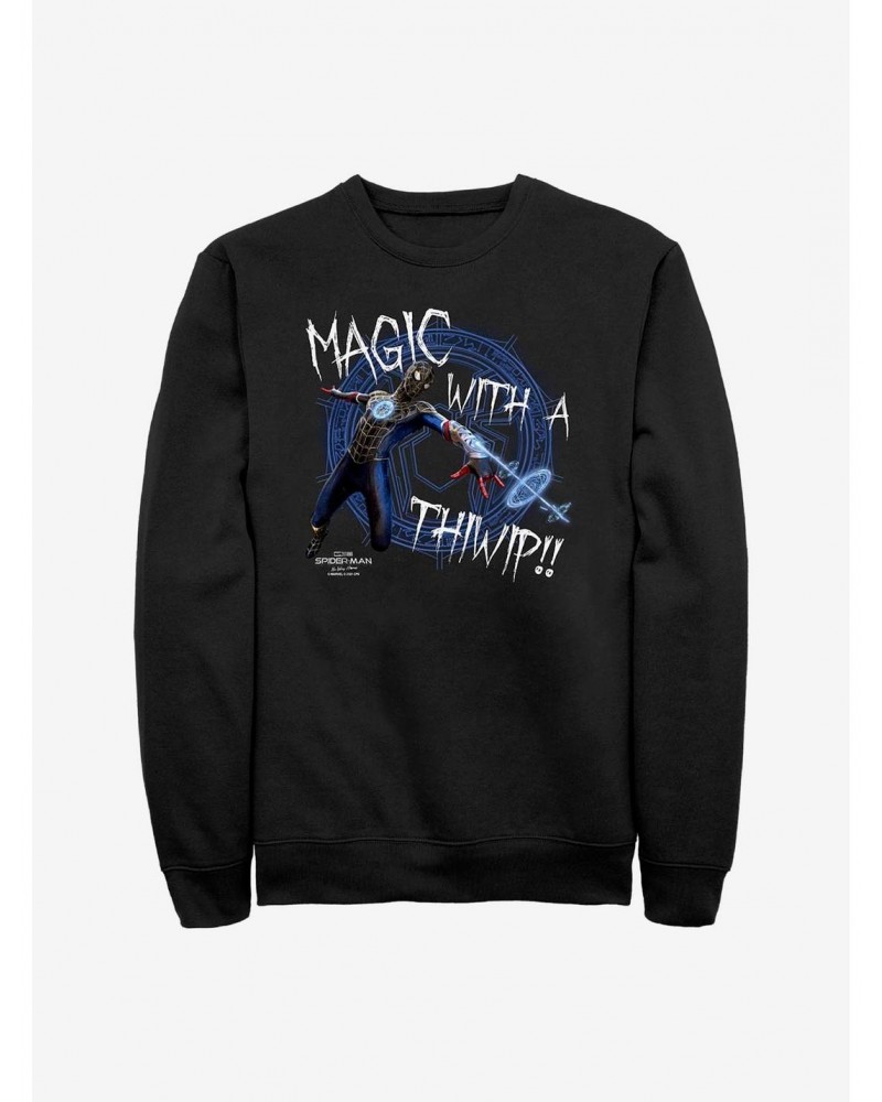 Marvel Spider-Man Magic With A Thiwip Crew Sweatshirt $9.15 Sweatshirts