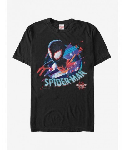 Marvel Spider-Man Spider-Verse Cracked Spider T-Shirt $8.60 T-Shirts