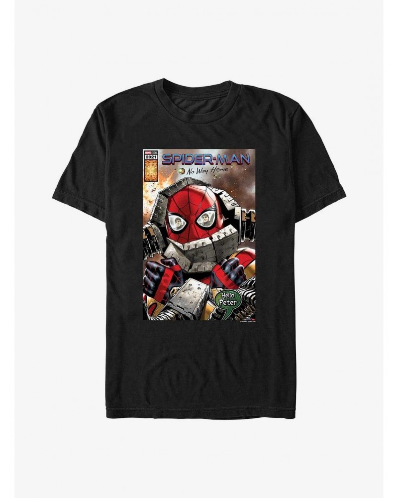 Marvel's Spider-Man Hello Peter Comic Cover T-Shirt $9.18 T-Shirts