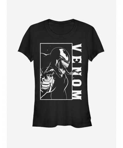 Marvel Venom Profile Block Womens T-Shirt $6.37 T-Shirts