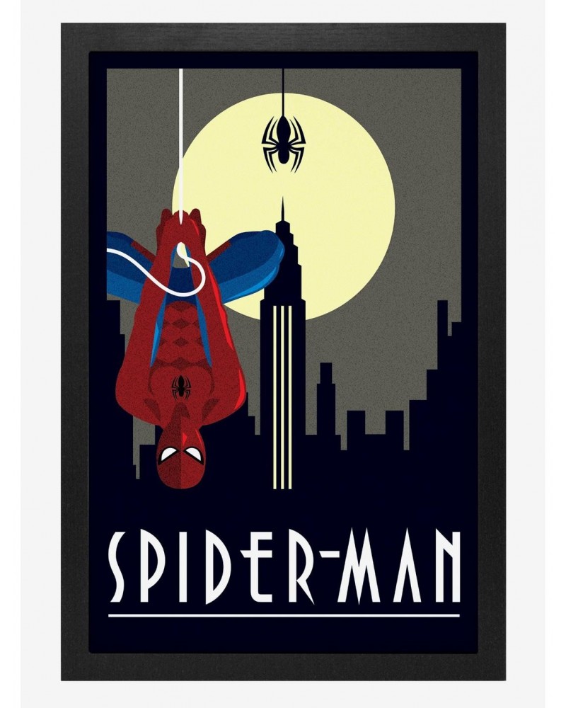 Marvel Spider Man Art Deco Dark Poster $11.95 Posters