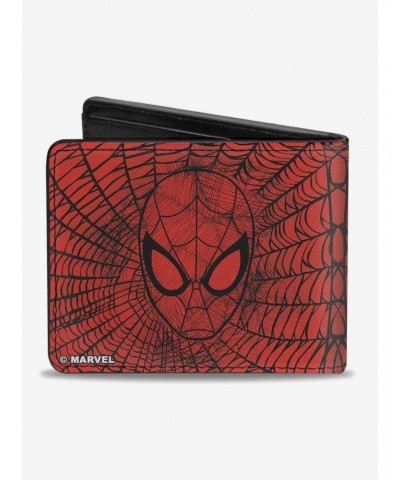 Marvel Spider-Man Face Web Sketch Bi-Fold Wallet $7.94 Wallets