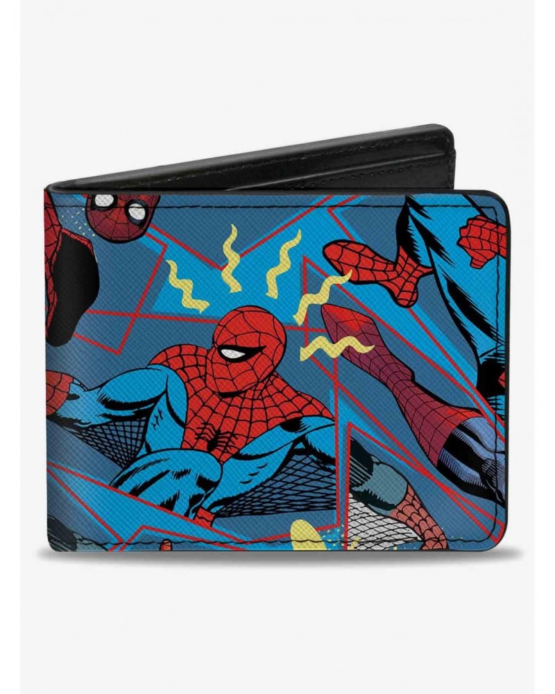 Marvel Spider-Man Beyond Amazing Spidey Sense Poses Collage Bifold Wallet $6.90 Wallets
