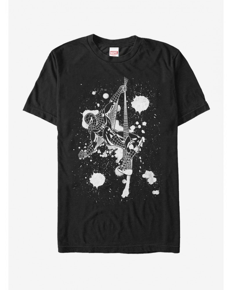 Marvel Spider-Man Paint Splatter Art T-Shirt $8.41 T-Shirts