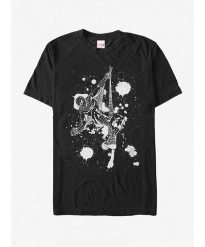 Marvel Spider-Man Paint Splatter Art T-Shirt $8.41 T-Shirts