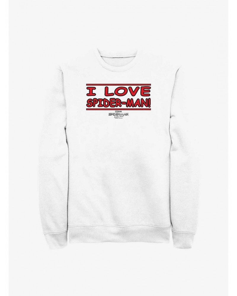 Marvel Spider-Man: No Way Home Spidey Love Crew Sweatshirt $11.81 Sweatshirts