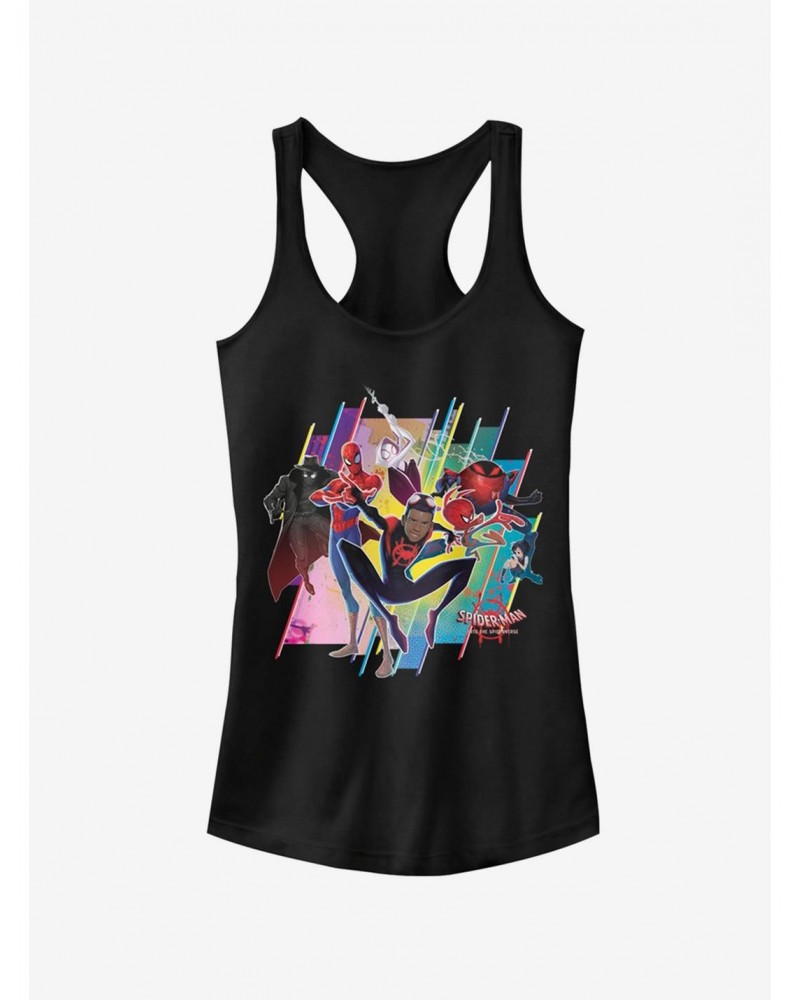Marvel Spider-Man: Into The Spider-Verse Group Girls Tank Top $6.57 Tops