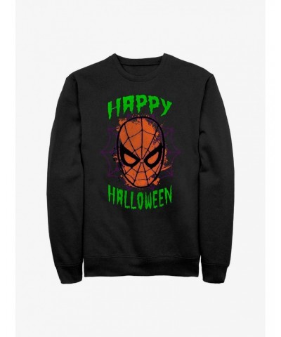 Marvel Spider-Man Happy Halloween Sweatshirt $13.58 Sweatshirts