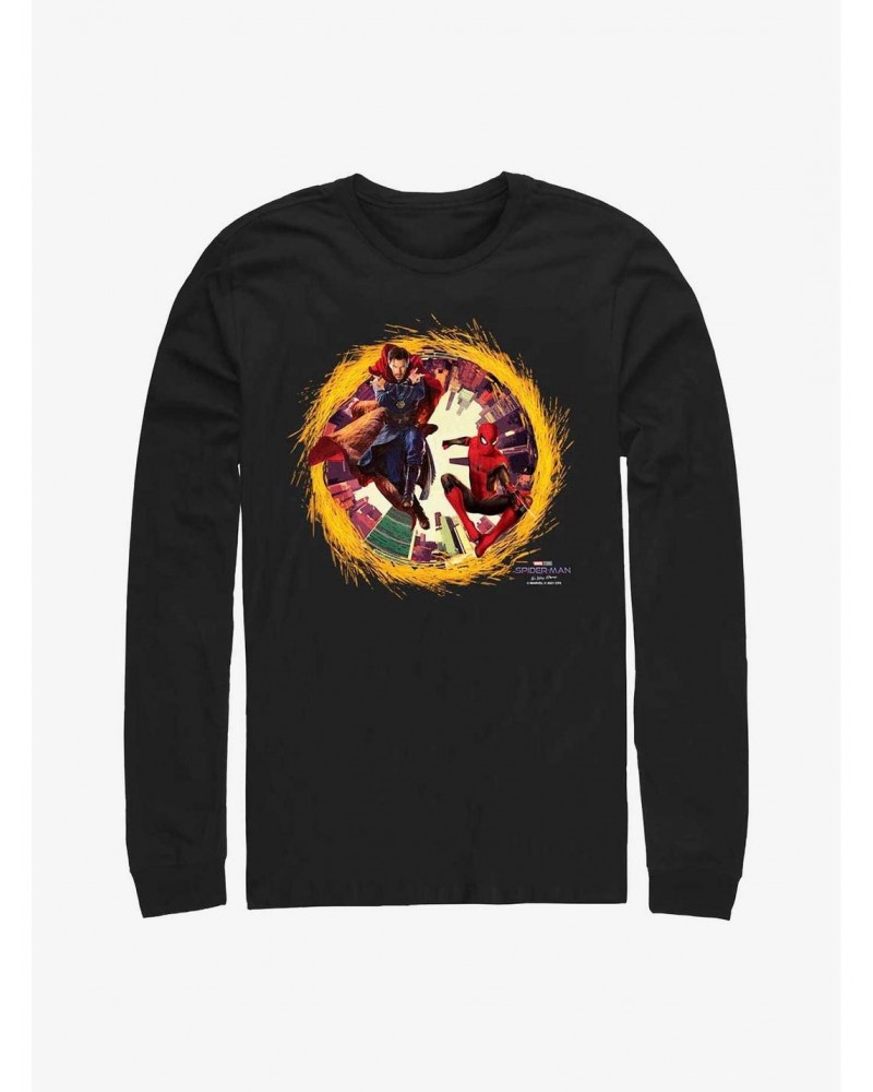 Marvel Spider-Man: No Way Home Spidey Doctor Strange Portal Long-Sleeve T-Shirt $11.05 T-Shirts