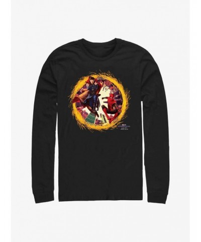 Marvel Spider-Man: No Way Home Spidey Doctor Strange Portal Long-Sleeve T-Shirt $11.05 T-Shirts