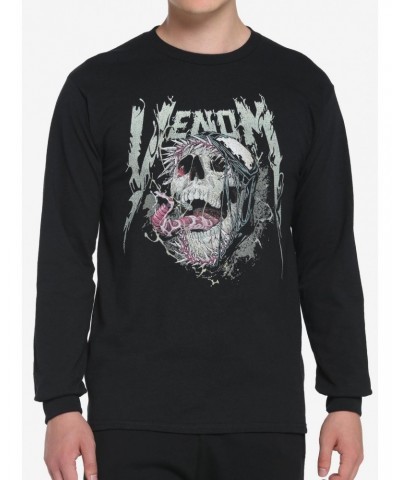 Marvel Venom Skull Long-Sleeve T-Shirt $10.79 T-Shirts