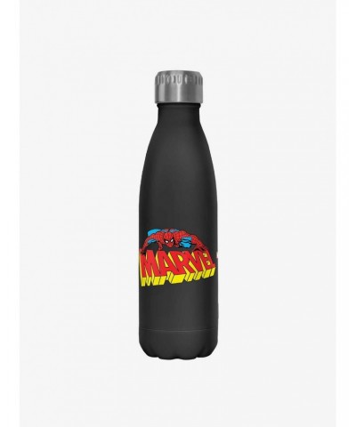 Marvel Spider-Man Spidey Logo Stainless Steel Water Bottle $6.18 Water Bottles