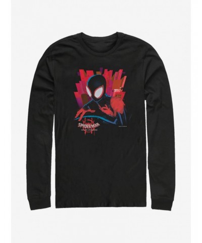 Marvel Spider-Man Black Spider Long-Sleeve T-Shirt $10.26 T-Shirts